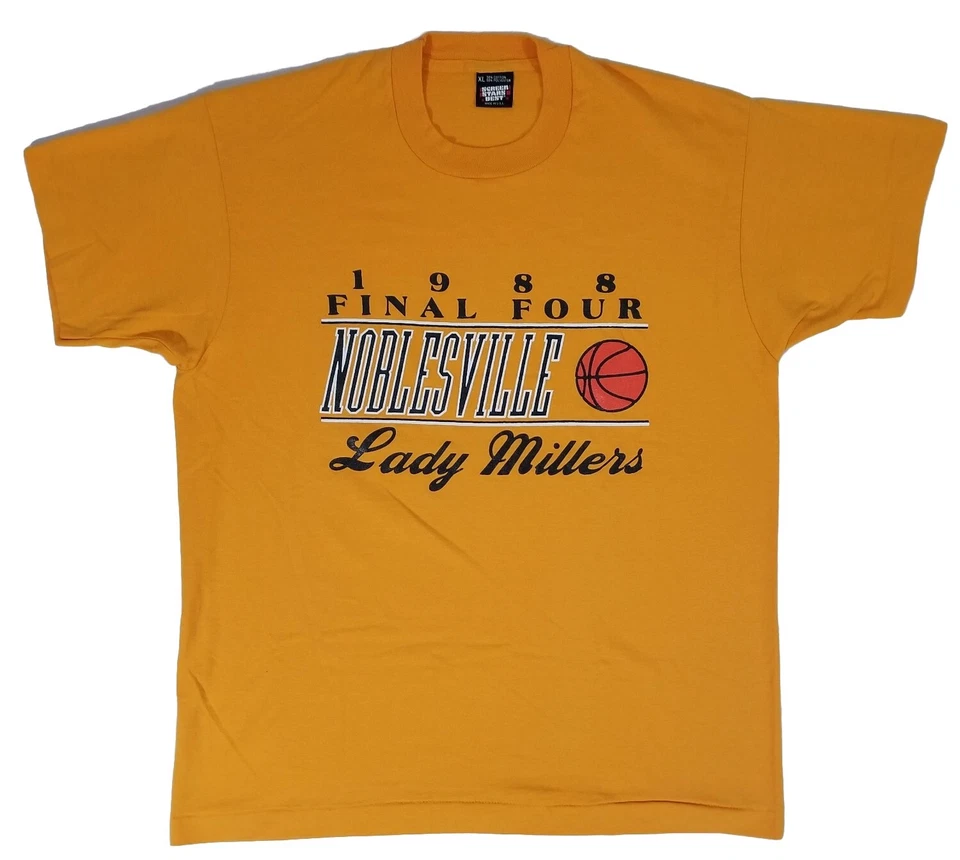 Camisa De Colección NOBLESVILLE HIGH SCHOOL (Indiana) Lady Millers 1988 Final Four XL Foto 2 de 4