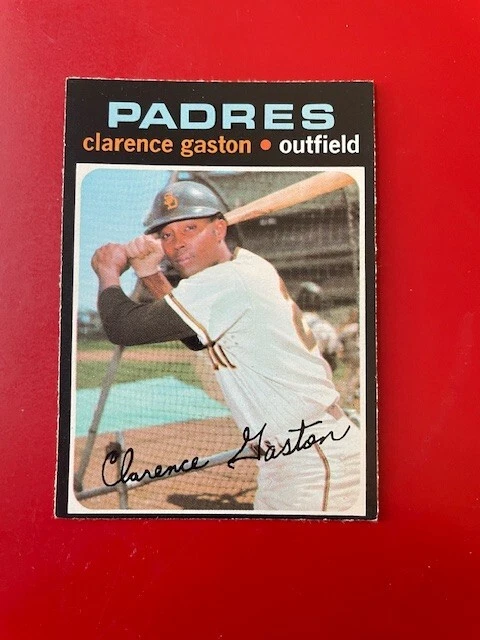 1971 O-Pee-Chee baseball OPC #25 Clarence "Cito" Gaston - San Diego Padres