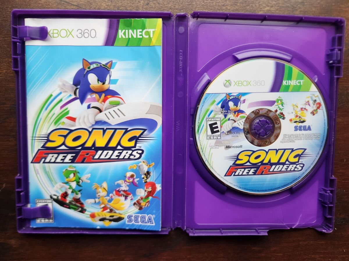 Sonic Free Riders — Complete! Fast Shipping! (Xbox 360, 2010) Kinect  10086680492