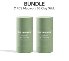The Originote 2pcs Mugwort B3 Clay Stick Mask - Acne & Pore Cleansing (40g Each)
