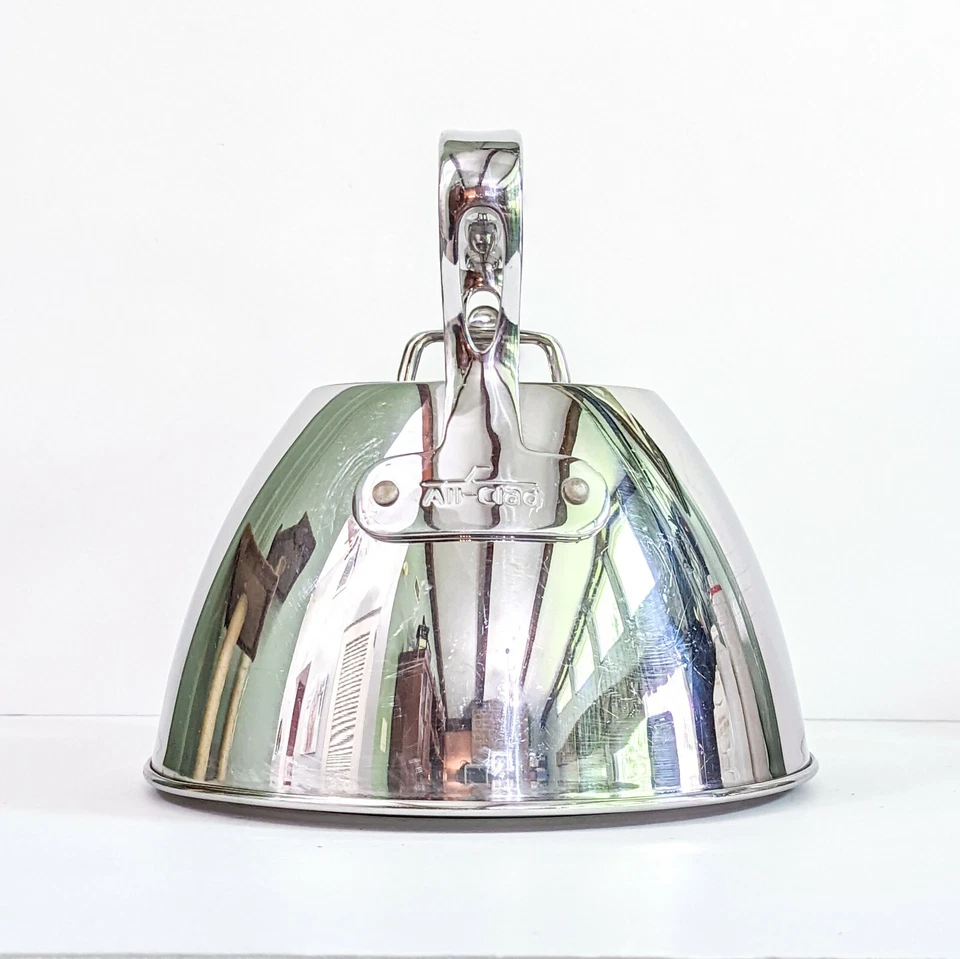 Tetera de inducción de 2 qt de acero inoxidable totalmente revestida compatible con todo revestido Foto 4 de 4