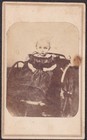 Nellie Dye - Little Girl in Wheelchair CDV Carte de Visite Photo