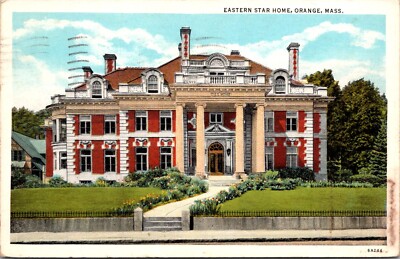Orange Massachusetts Masonic Eastern Star Convalescent Home 1951 Postcard 28256