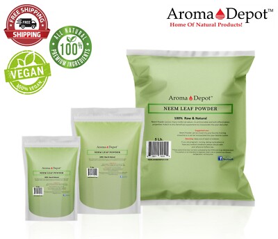 Neem Powder Dried Leaf 100% Pure & Natural Raw  Vegan (Azadirachta indica)