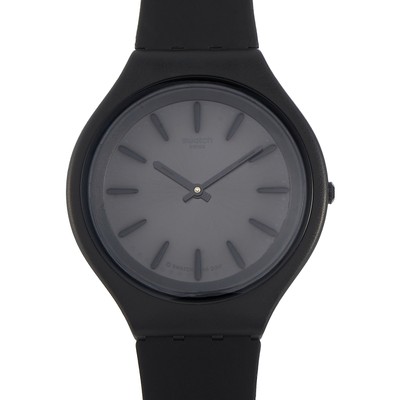Montre Swatch PEAU Série classique noir quartz mâle et femelle table SVUB103  | AliExpress