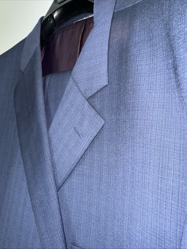 Giacca Jack Victor uomo 56L blu navy tuta 100% lana blazer e pantaloni - fantasia - Foto 6 di 12