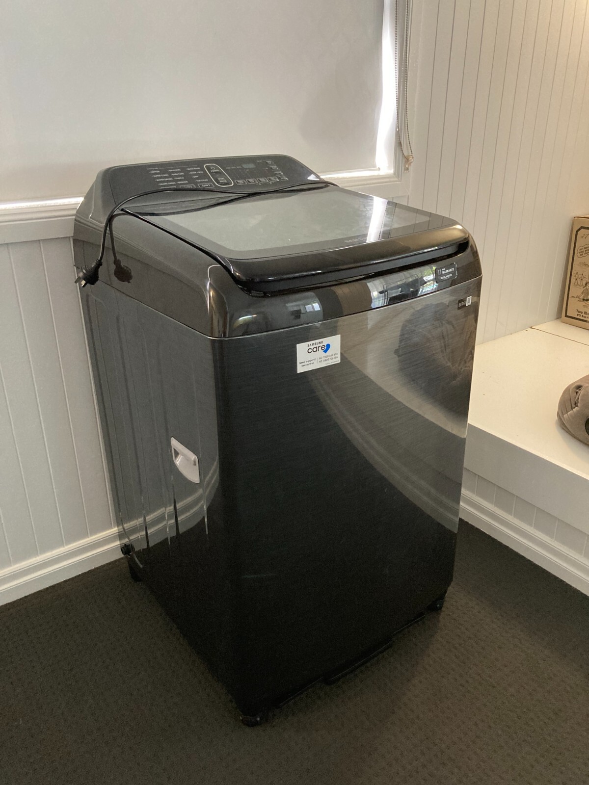 Samsung 9kg Top Load Washing Machine WA90R6350BV in excellent condition