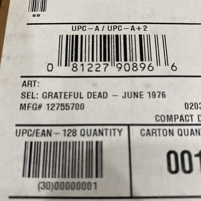 Grateful Dead June 1976 Box Set. Brand New In Sealed Box. Never