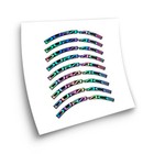 STAR SAM® BIKE WHEEL RIMS STICKERS Compatible with Dura Ace Shimano 50mm Bike