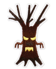 HAUNTED SPOOKY TREE - HALLOWEEN - Embroidered Iron On Patch - FREE SHIP