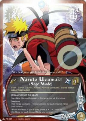 Naruto Uzumaki (Sage Mode) - PR-087 - Promo - 1st Edition Promo