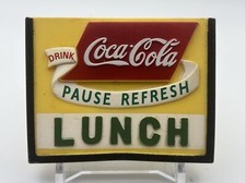 Vintage 1998 Drink Coca Cola/Coke &ldquo; Drink Pause Refresh Lunch&rdquo; Magnet Pre-owned
