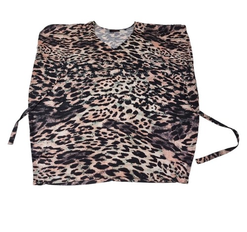 WAYNE BY WAYNE COOPER Sleeveless Leopard Top Womens Size 8 🐆 - Picture 12 of 13