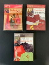 Sewing With Nancy Lot 3 DVDs Totes to Go Sweatshirt Makeovers First Rate