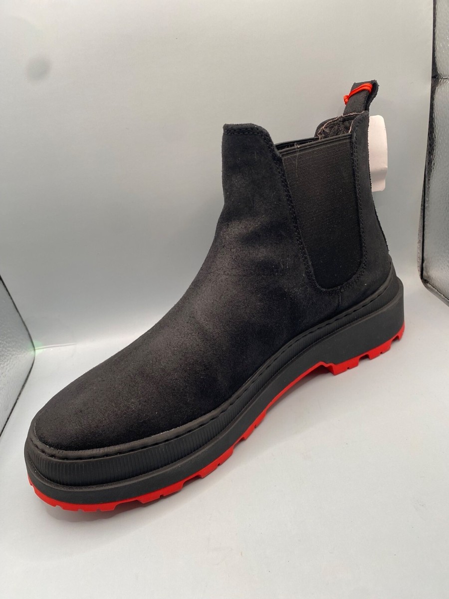 Camper Men's Black Brutus Trek Nubuck Round Toe Ankle Chelsea