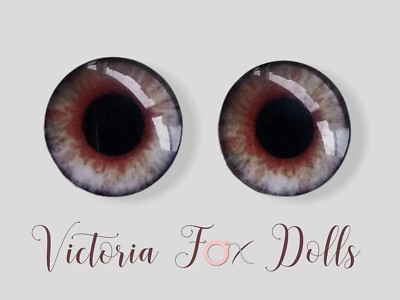 3D Eye Chips 14mm Doll Eye Chips for Custom Blythe Furby Eye Chips Brown BR2