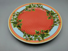 Rosenthal Versace Casual Jeans Home Piatto Rosso 25,5 cm Evy Leaves Passion