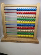 Melissa Doug Abacus - Classic Wooden Educational Counting Toy With 100 Beads