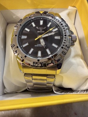 Invicta I-Force Men s Quartz Stainless Steel Bracelet Watch Black Dial 30m Box