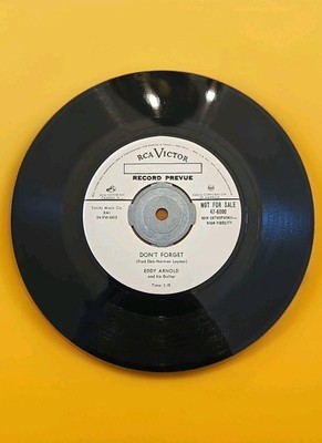   Eddy Arnold - Don't Forget / I've Been Thinking 45 RPM - PROMO! NM