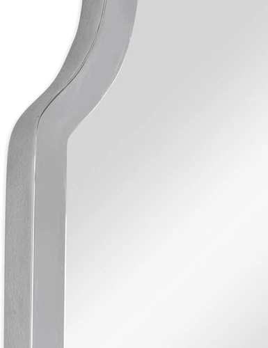 Brayden Polished Nickel Arched Wall Mirror 25.5" x 42.5 - Picture 4 of 6