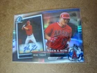 Mike Trout - 2017 Bowman Chrome Ten & Now Baseball card #BTN-20 - L.A. Angels