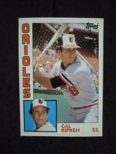 1984 Topps Super card # 1 Cal Ripken  ( VG to EX )
