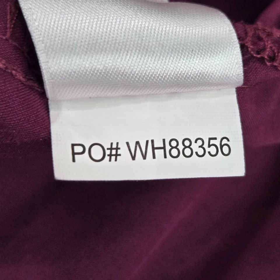 Koi Basics Women Scrub Top M Red Button PO#WH88356 Short Sleeve - Image 4 of 4