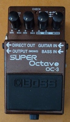 Boss OC-3 Super Octave Guitar Bass Effects Pedal Used In Working