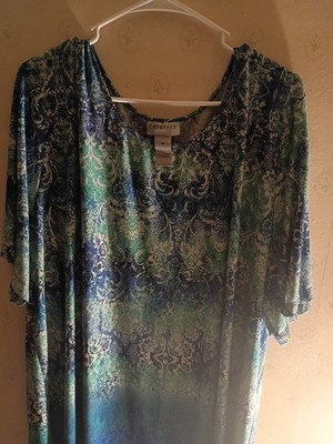 Catherines Women's3x Blue T-shirt
