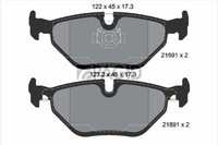 Bremsbelagsatz Scheibenbremse Pagid T1104N FüR BMW 5Er E39 Touring 520 523 525