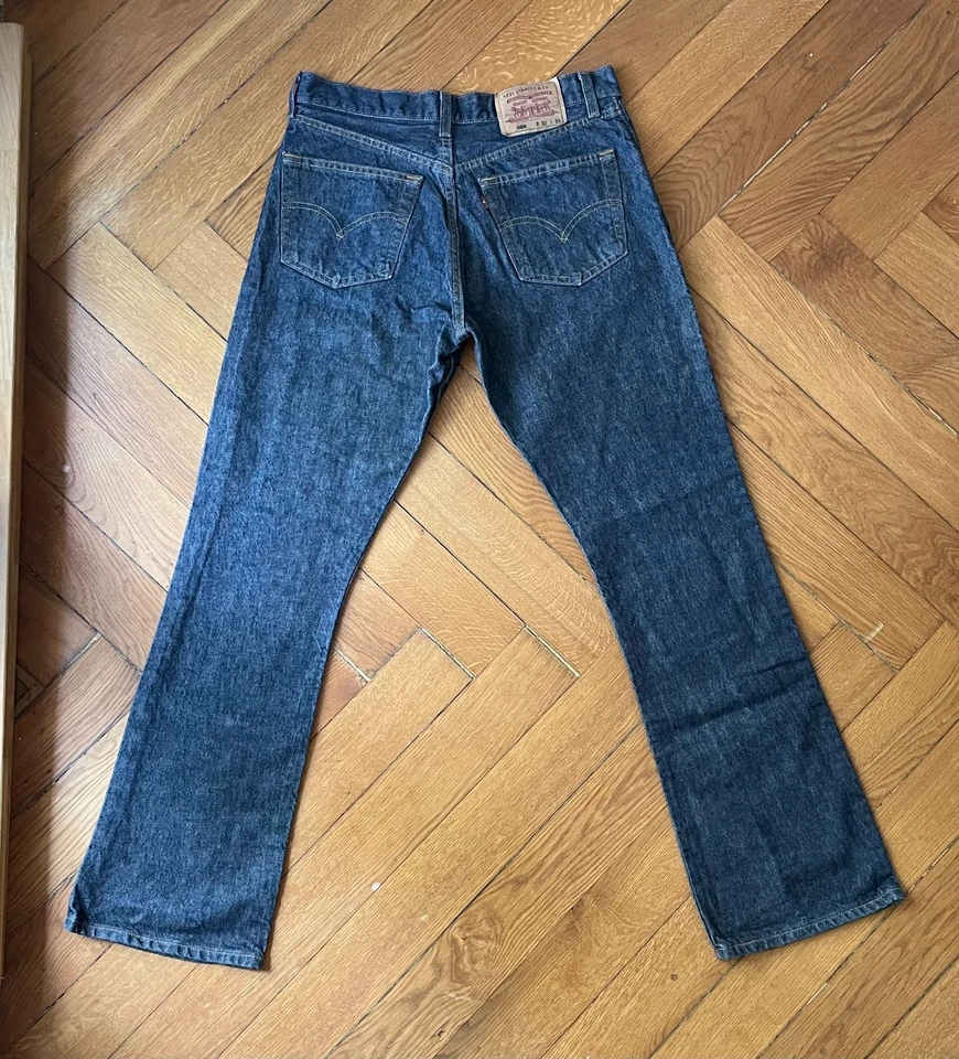 Rare Vintage Levi's 550 Jeans W32 L33 Made in Australia 2001 Dark Indigo Top - Bild 1 von 4