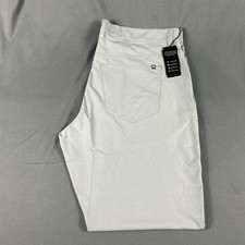 Travis Mathew Golf Pants Alta Cresta 38 x 32 Gray Polyester Spandex MSRP 130