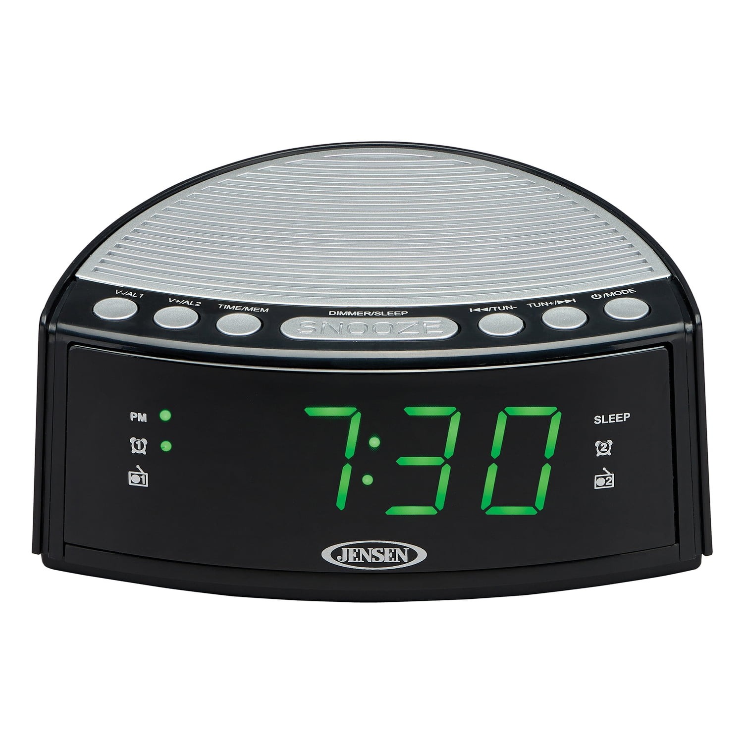 JENSEN&reg; JCR-160 AM/FM Digital Dual-Alarm Clock Radio