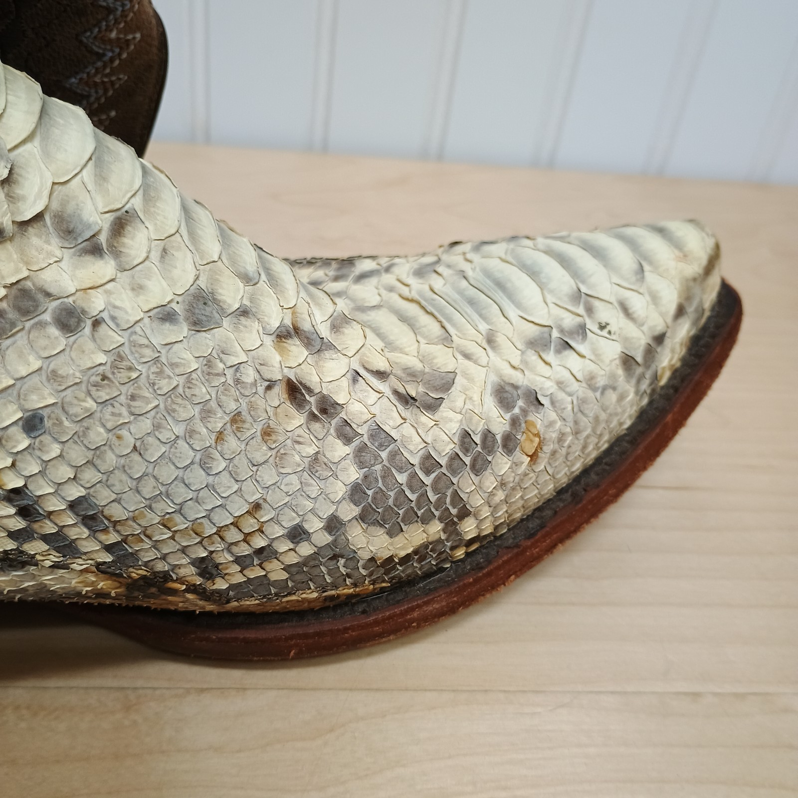 Dan Post Orlando Matte Finish Python Boots Natura… - image 17