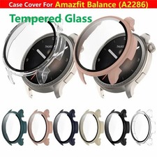Tempered Glass Case for Smartwatch - 9H Glass Polycarbonate Protective Bezel C