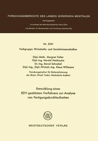 Margret Falter | Entwicklung Eines Edv-GestüTzten Verfahrens Zur Analyse Von...