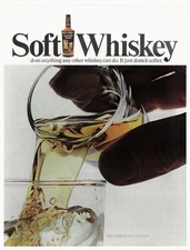 Calvert Whiskey Ad Vintage 1960s Mid Century Bar Collectible Wall Art 1964