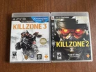 PS3 PLAYSTATION 3 KILLZONE 2 II + KILL ZONE 3 III LOT COMPLETE CIB Very Good
