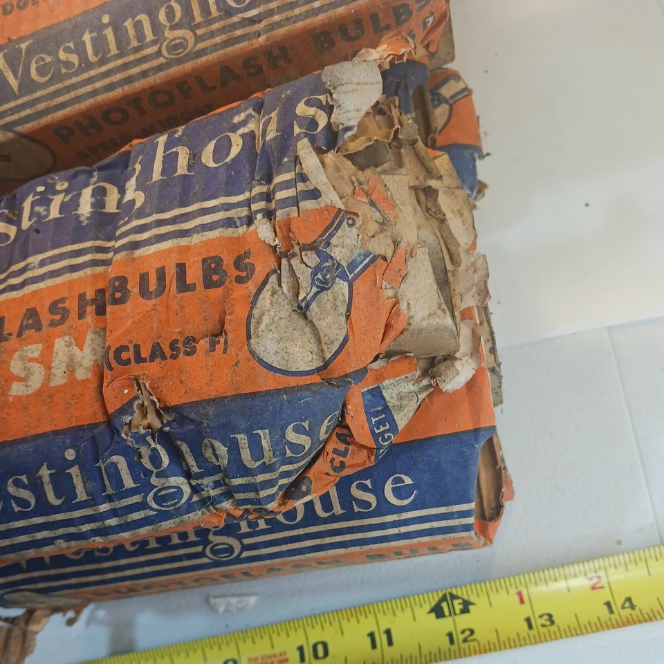 9 Vintage Westinghouse Photoflash Bombilla Velocidad Enano SM F Cámara Fotográfica Antigua Foto 2 de 4