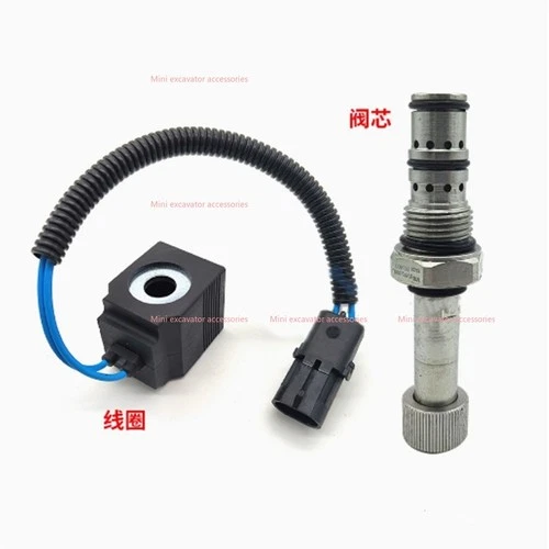 Excavator pilot solenoid Valve Core Coil12/24v for Sany SY55 60 65 70 75C-8/9/10