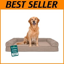 Orthopedic Dog Bed for Large Dogs - Luxe Faux Fur Sofa