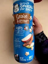 Gerber Graduates Puffs Cereal Snacks- Apple Cinnamon - 1.48 OZ- Pack of 3