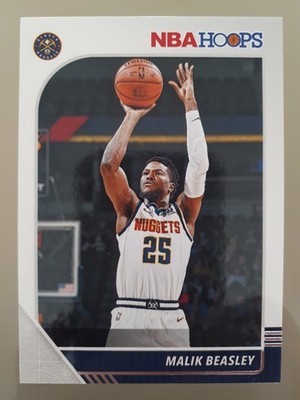 2019-20 Panini NBA Hoops Malik Beasley #49 Denver Nuggets B Basketball