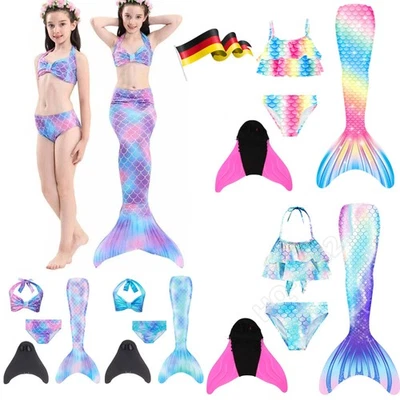 Mädchen Meerjungfrau Schwanzflosse Monoflosse Schwimmschwanz kann schwimmen DHL - Bild 1 von 4