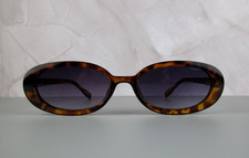 Retro Oval Tortoiseshell Sunglasses