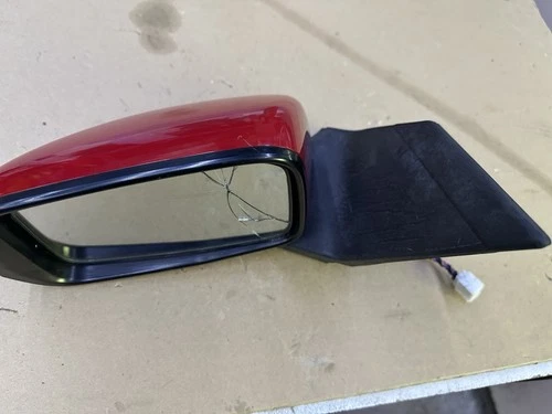 2011 - 2016 Honda CR-Z Drivers Exterior Mirror (OEM) Painted Red (glass broken)