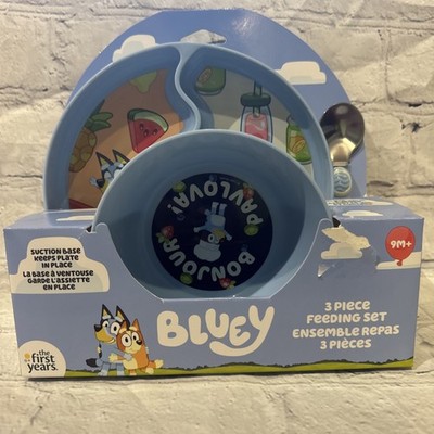 The First Years Bluey 3-pc Feeding Set/Bowl, Plate & Spoon