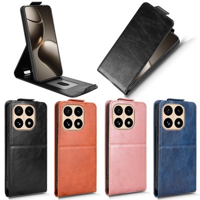For XiaoMi 15T 5G, Luxury Vertical Up-Down Leather Wallet Stand Soft Case Cover