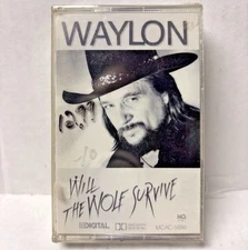 Waylon Jennings - Will the Wolf Survive - Cassette - Mint, SEALED